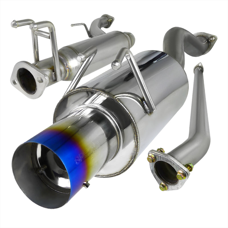 Spec-D 06-09 Honda Civic 2.5 Inch Inlet N1 Style Catback Exhaust With Burnt Tip MFCAT2-CV064T-SD