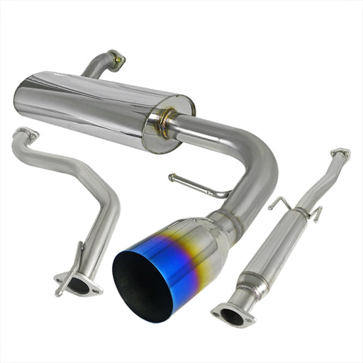 Spec-D 88-91 Honda Civic 2.5 Inch Inlet N1 Style Catback Exhaust With Burnt Tip MFCAT2-CV88T-SD