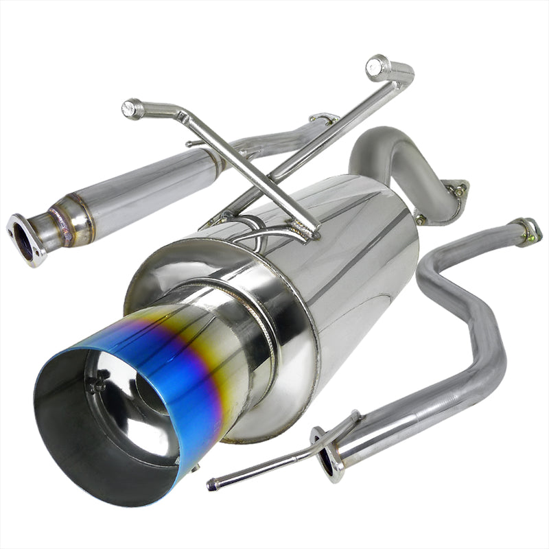 Spec-D 92-95 Honda Civic 2.5 Inch Inlet N1 Style Catback Exhaust With Burnt Tip MFCAT2-CV923T-SD