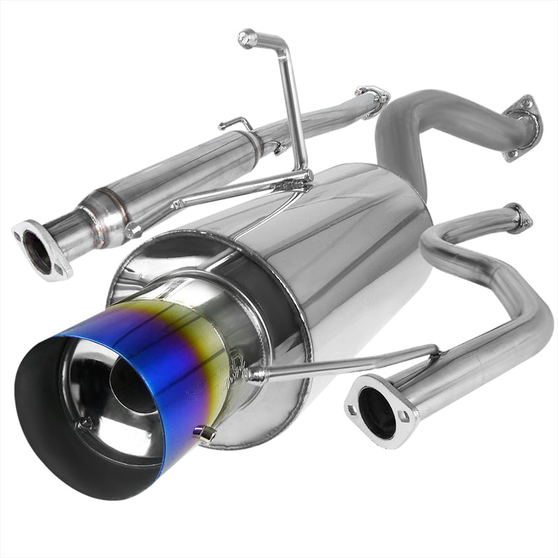 Spec-D 92-00 Honda Civic 2.5 Inch Inlet N1 Style Catback Exhaust With Burnt Tip MFCAT2-CV92T-SD