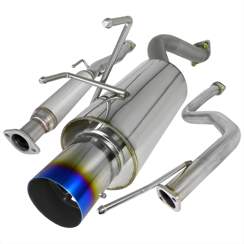Spec-D 96-00 Honda Civic 2.5 Inch Inlet N1 Style Catback Exhaust With Burnt Tip MFCAT2-CV963T-SD