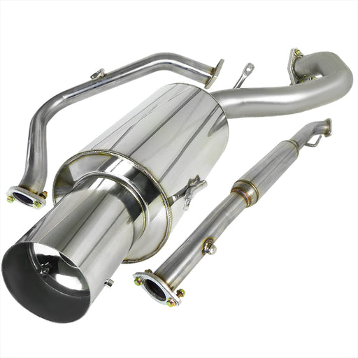 Spec-D 95-99 Mitsubishi Eclipse 2.5 Inch Inlet N1 Style Catback Exhaust Non Turbo MFCAT2-ELP95NT