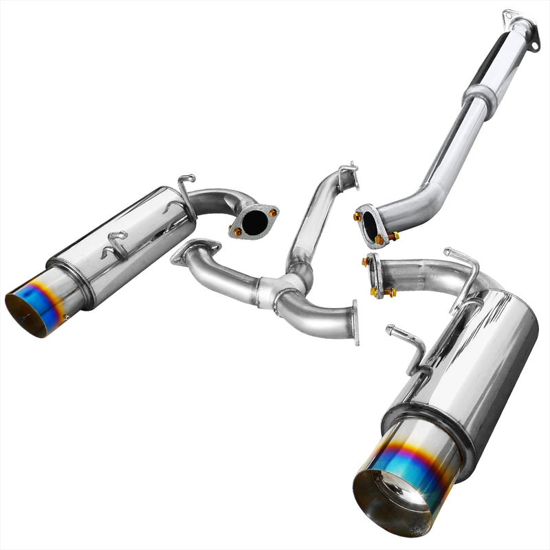 Spec-D 12 Scion Frs Catback Exhaust Dual Burnt Tip MFCAT2-FRS12T-SD