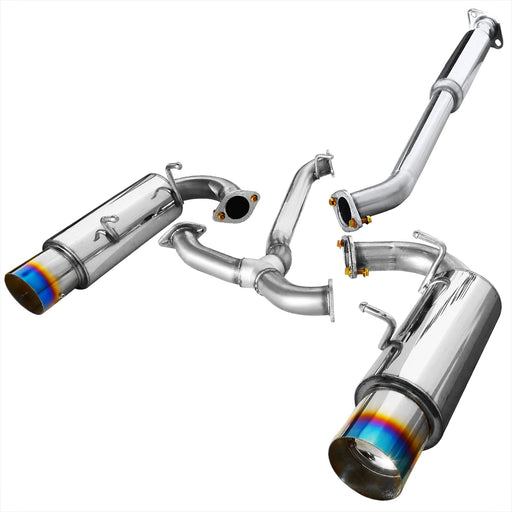 Spec-D 12 Scion Frs Catback Exhaust Dual Burnt Tip MFCAT2-FRS12T-SD