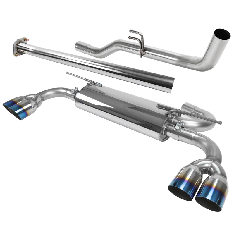 Spec-D 09-14 Hyundai Genesis Burnt Tip Catback Exhaust MFCAT2-GEN092T-SD