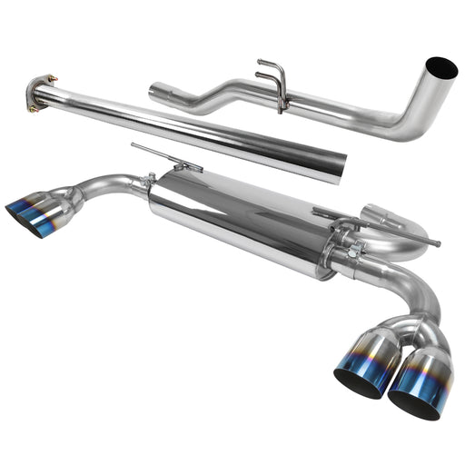 Spec-D 09-14 Hyundai Genesis Burnt Tip Catback Exhaust MFCAT2-GEN092T-SD