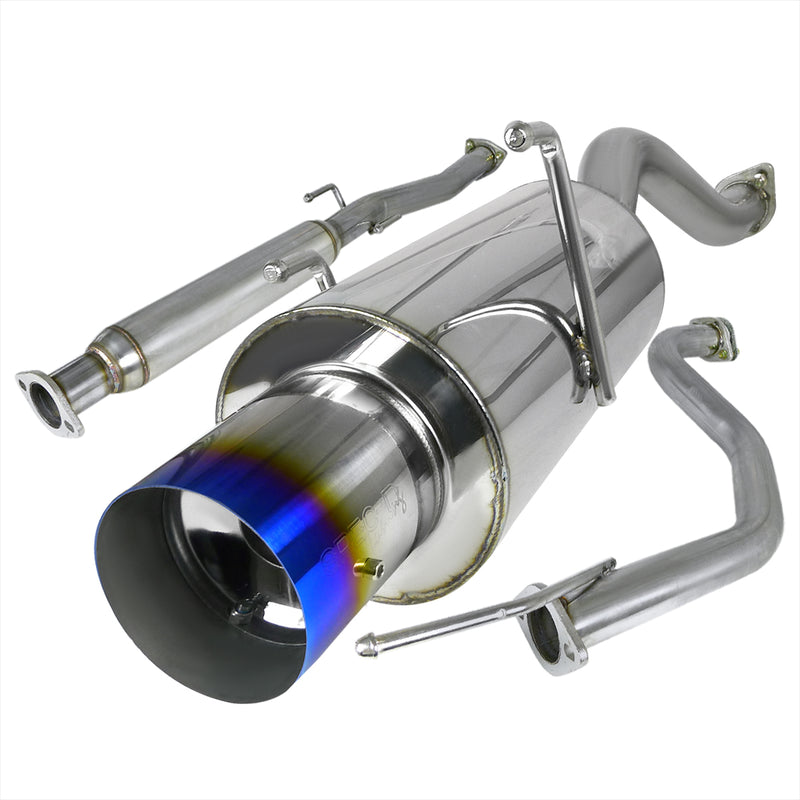 Spec-D 94-01 Acura Integra 2.5 Inch Inlet N1 Style Catback Exhaust With Burnt Tip Ls/Rs Model MFCAT2-INT94T-SD