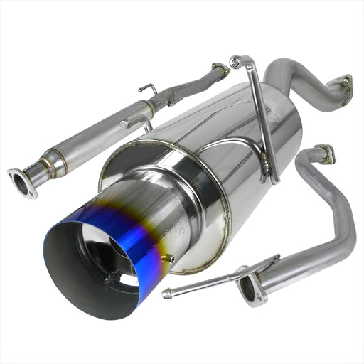 Spec-D 94-01 Acura Integra 2.5 Inch Inlet N1 Style Catback Exhaust With Burnt Tip Ls/Rs Model MFCAT2-INT94T-SD