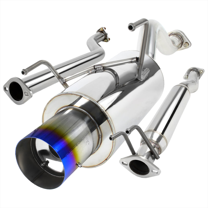 Spec-D 02-06 Acura  Rsx  2.5 Inch Inlet N1 Style Catback Exhaust With Burnt Tip MFCAT2-RSX02T-SD