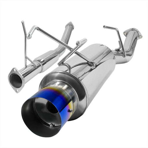 Spec-D 89-94 Nissan  240Sx  3 Inch  Inlet N1 Style Catback Exhaust Burned Tip MFCAT3-240SX89T-SD