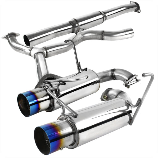 Spec-D 08-14 Subaru Wrx Catback Exhaust Dual Burnt Tip MFCAT3-WRX084T-SD