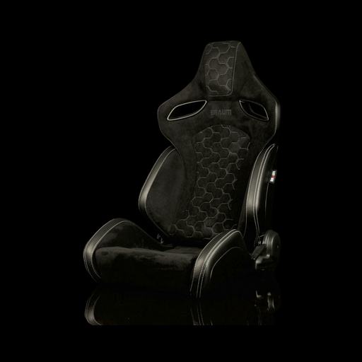 Orue S Series Sport Seats - Honeycomb Alcantara (White Stitching)