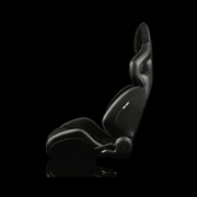 Orue S Series Sport Seats - Honeycomb Alcantara (White Stitching)