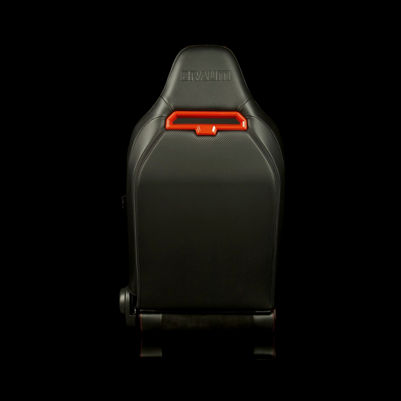 Viper X Series Sport Seats - Black Alcantara / Honeycomb / Red Grommets - 
Low Base