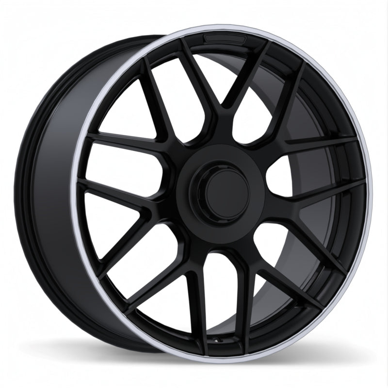 Replika R272 Satin Black with Machined Lip