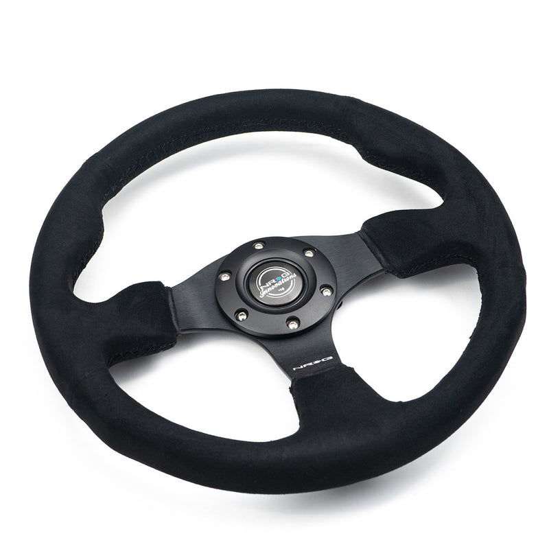 NRG Steering Wheel 320mm Alcantara  w/ Black stitch
