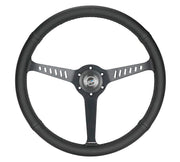 NRG Steering Wheel Classic Stealth 380mm, Black Leather w/ Black Stitch