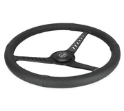 NRG Steering Wheel Classic Stealth 380mm, Black Leather w/ Black Stitch