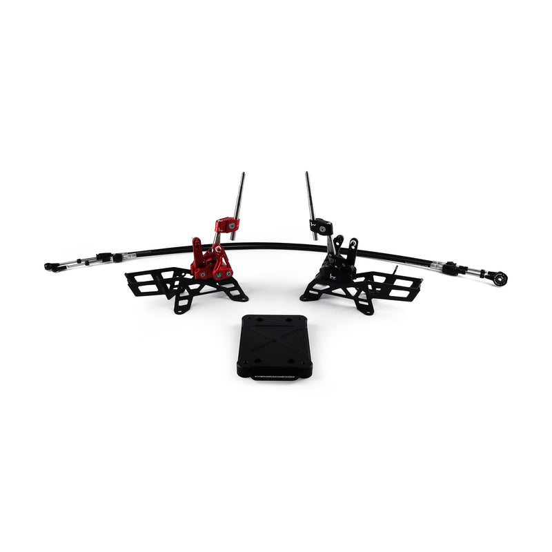 Combinaison Levier de vitesse et câbles Hybrid Racing K-Swap (transmission K20A/A2/A3/Z1)