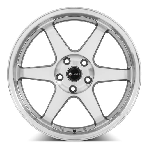 Vors TR37 17x9 5x115 (Custom Drill) Silver Machine Face Lip