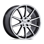 TSW Wheels TW004 CANARD GLOSS BLACK W/ MACHINED FACE