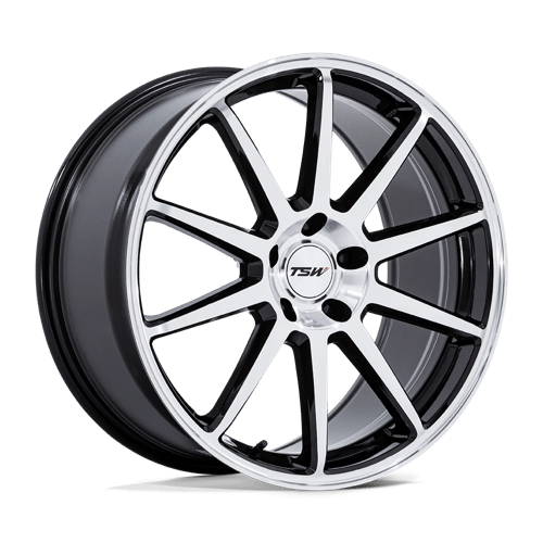 TSW Wheels TW004 CANARD GLOSS BLACK W/ MACHINED FACE