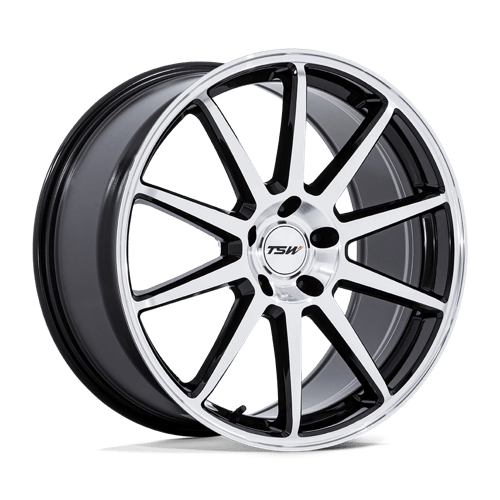 TSW Wheels TW004 CANARD GLOSS BLACK W/ MACHINED FACE