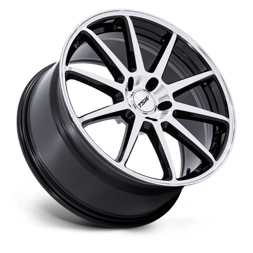 TSW Wheels TW004 CANARD GLOSS BLACK W/ MACHINED FACE