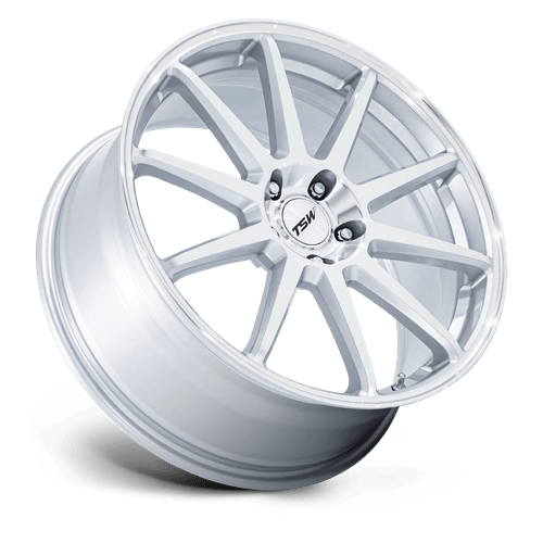 TSW Wheels TW004 CANARD GLOSS SILVER W/ MACHINED FACE