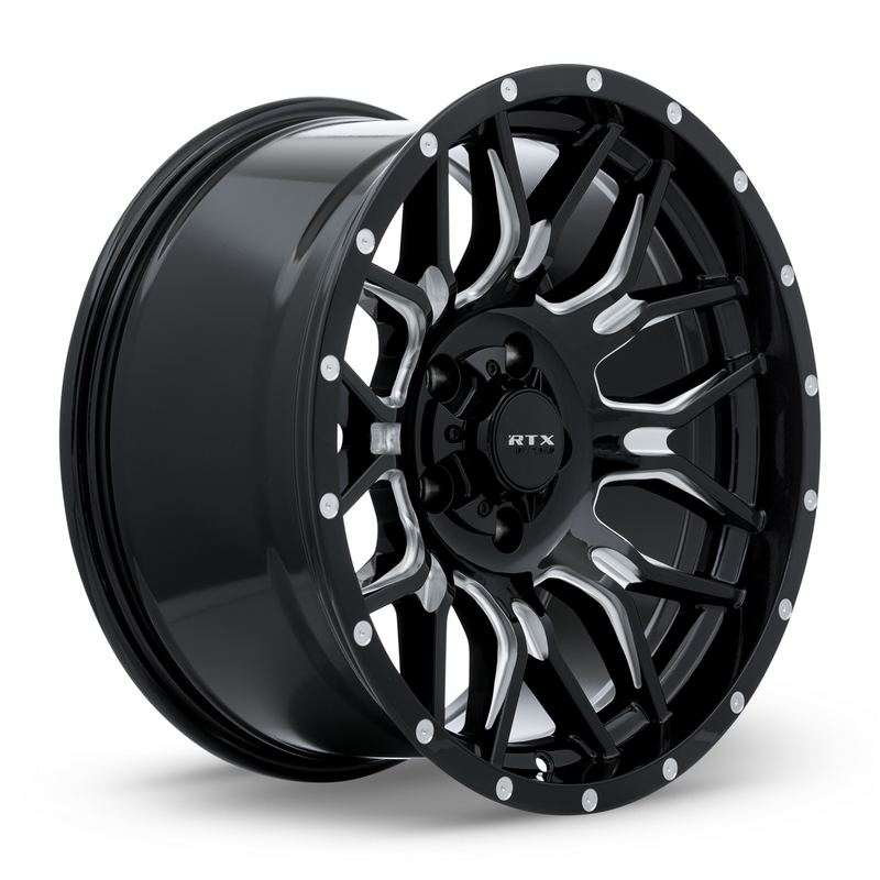 RTX Claw Gloss Black Milled with Rivets