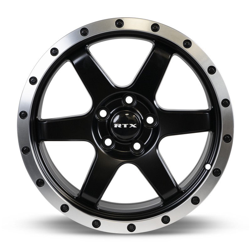 RTX Dakar Satin Black Machined Edge Lip