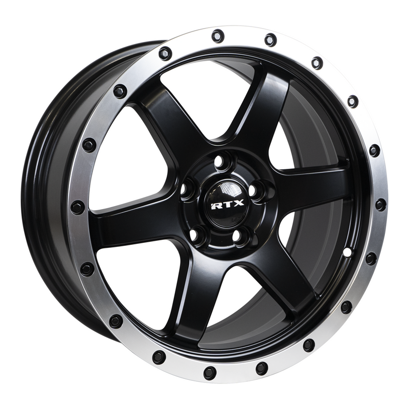 RTX Dakar Satin Black Machined Edge Lip