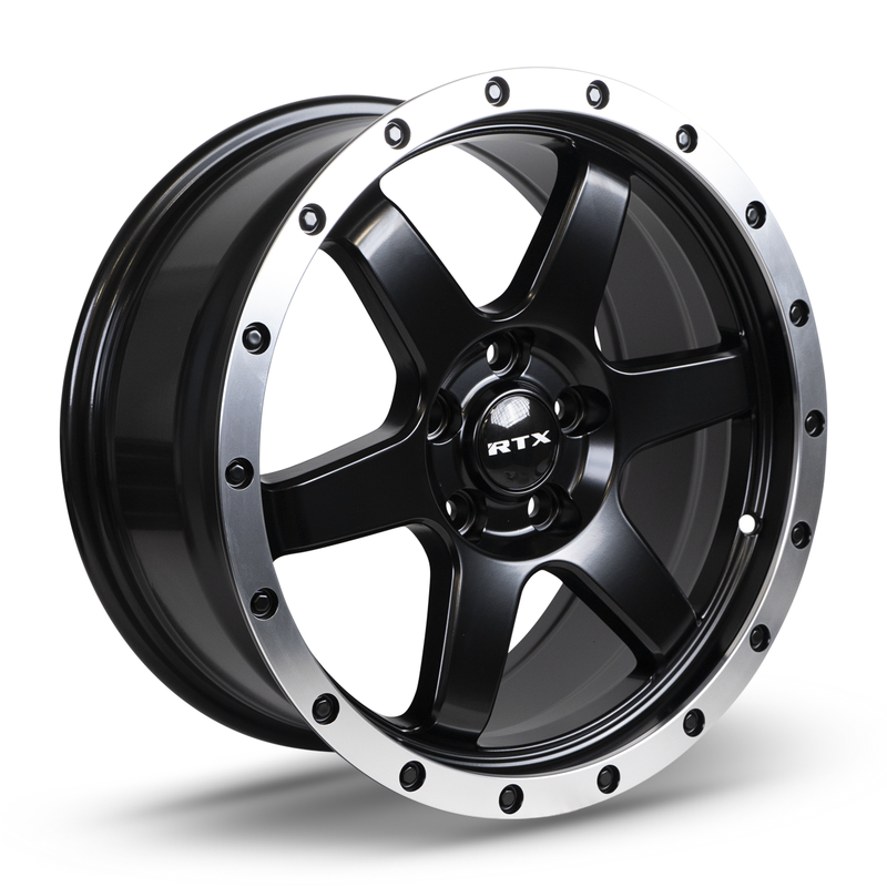 RTX Dakar Satin Black Machined Edge Lip