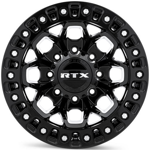 RTX Zion Gloss Black Milled Rivets
