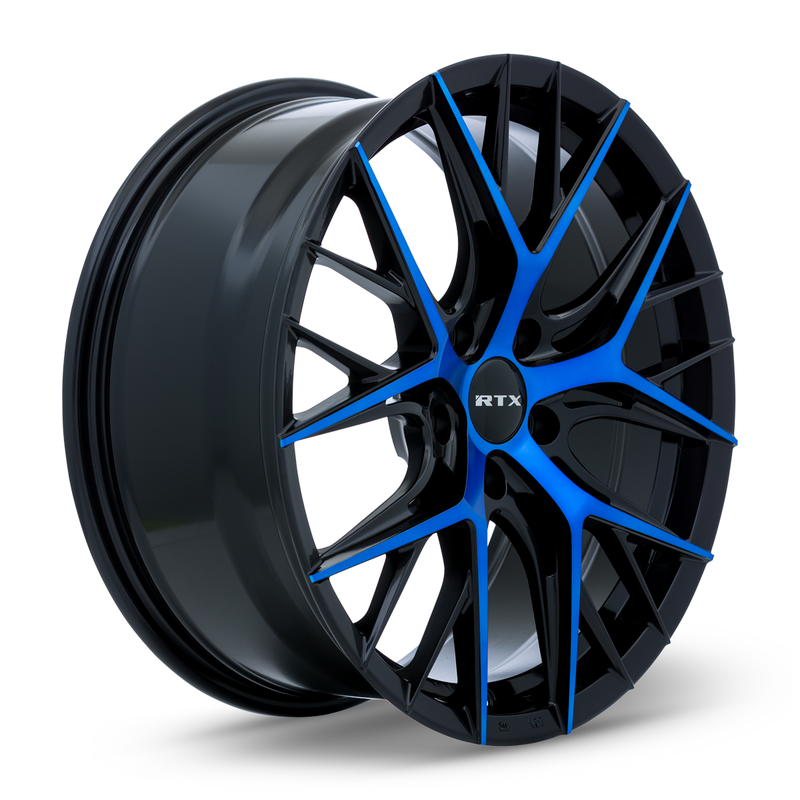 RTX Valkyrie Gloss Black Machined Blue