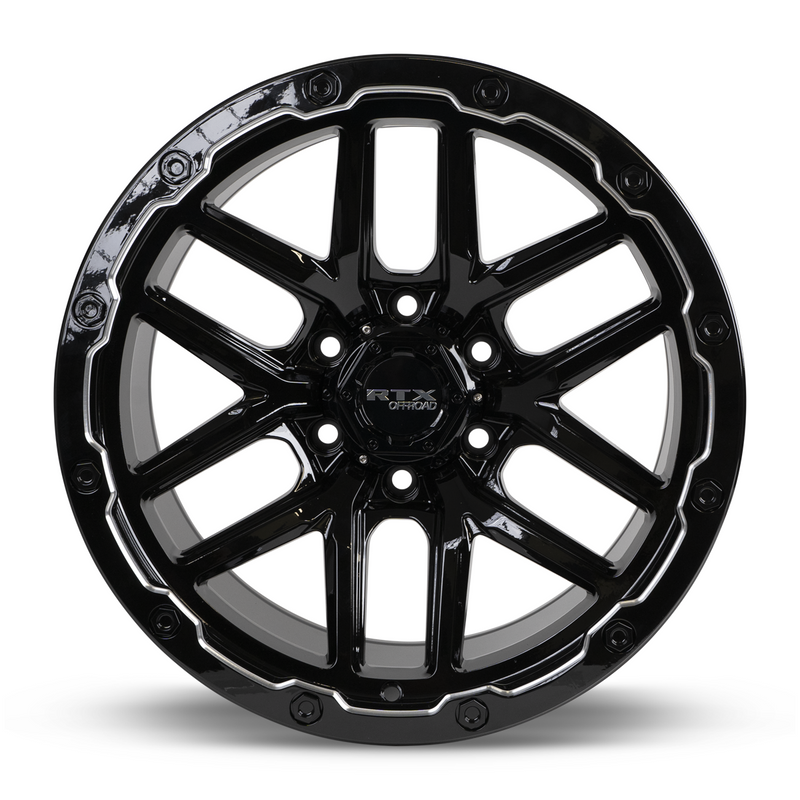 RTX Volcano Gloss Black Milled Edge