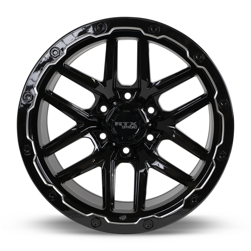 RTX Volcano Gloss Black Milled Edge