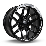 RTX Volcano Gloss Black Milled Edge