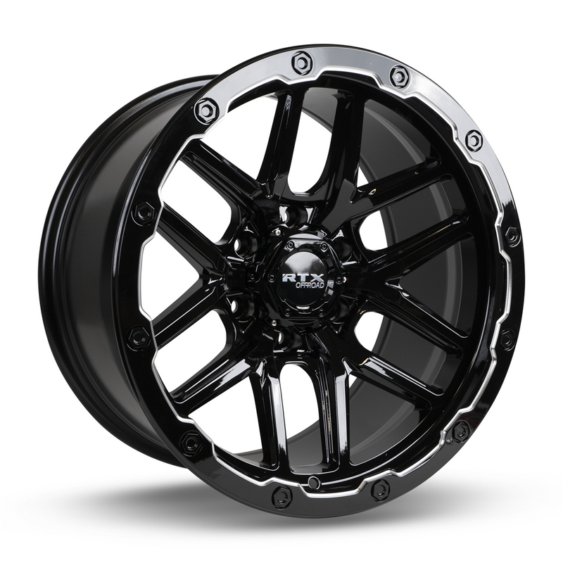 RTX Volcano Gloss Black Milled Edge