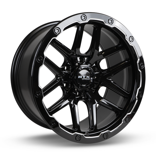 RTX Volcano Gloss Black Milled Edge