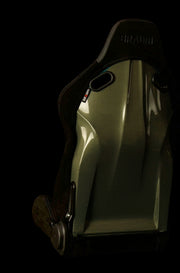 Falcon-S Composite Carbon Kevlar Shell Reclining Seats - Black Alcantara Inserts