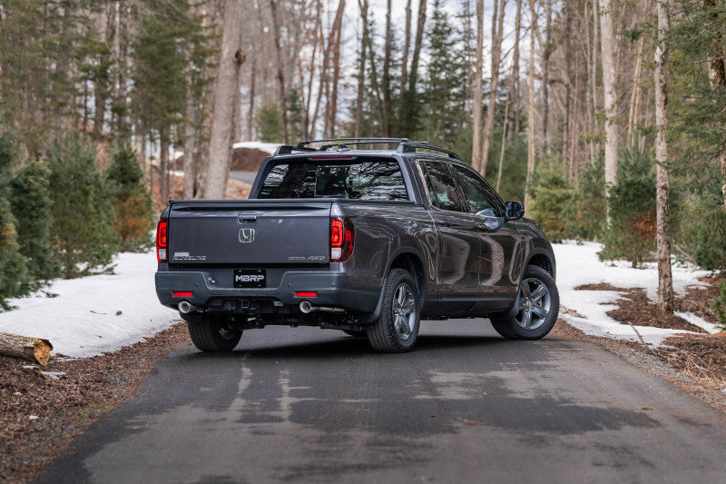 MBRP 21-22 Honda Ridgeline T304 Acier Inoxydable 2.5in Cat-Back - Double Sortie Arrière Split