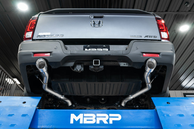 MBRP 21-22 Honda Ridgeline T304 Acier Inoxydable 2.5in Cat-Back - Double Sortie Arrière Split