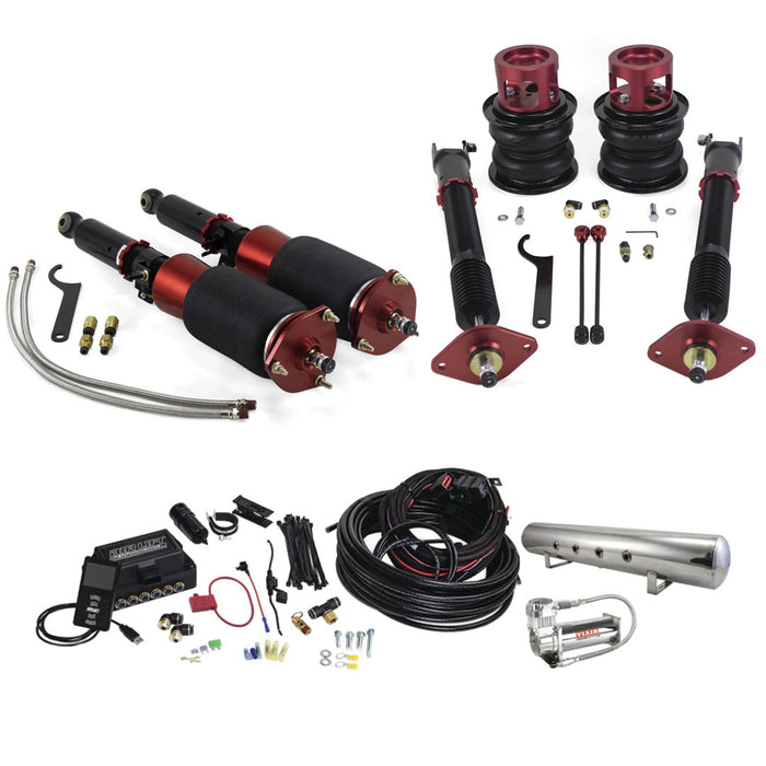 Air Lift Performance Complete Kit for 09-20 Nissan 370Z/ 23+ Z  / 08-14 Infiniti G37 - Incl. Front Kit / Rear kit / 3P Management / 1/4" Air Line / VIAIR 444c Comp. / 5 Gal. Polished Tank