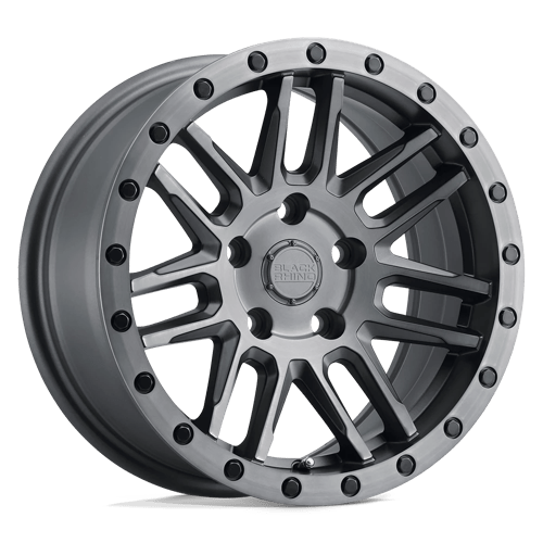 Black Rhino ARCHES Matte Brushed Gunmetal W/ Black Bolts