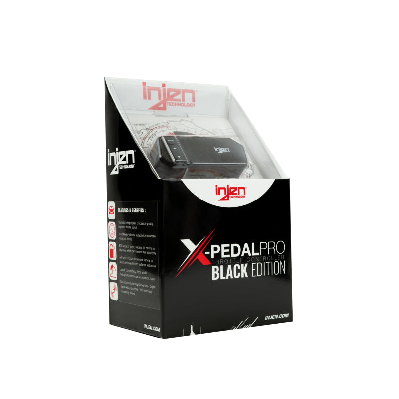 Contrôleur d'accélérateur X-Pedal Pro Black Edition Injen pour Jeep Wrangler JL 2.0T/3.6L 18-20