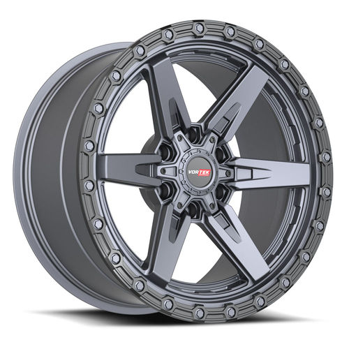 VORTEK VRT-602 Matte Titanium Black Bead Ring