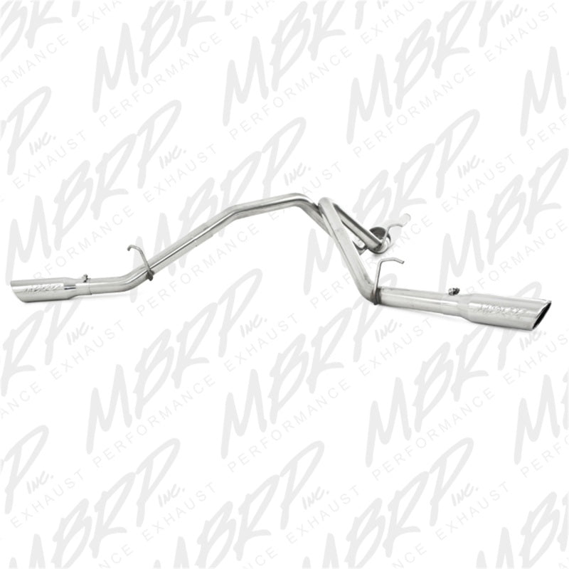 MBRP 2009 Chev/GMC 1500 4.8/5.3L EC/CC (à l'exclusion de 8 lits) Cat Back Dual Split Side