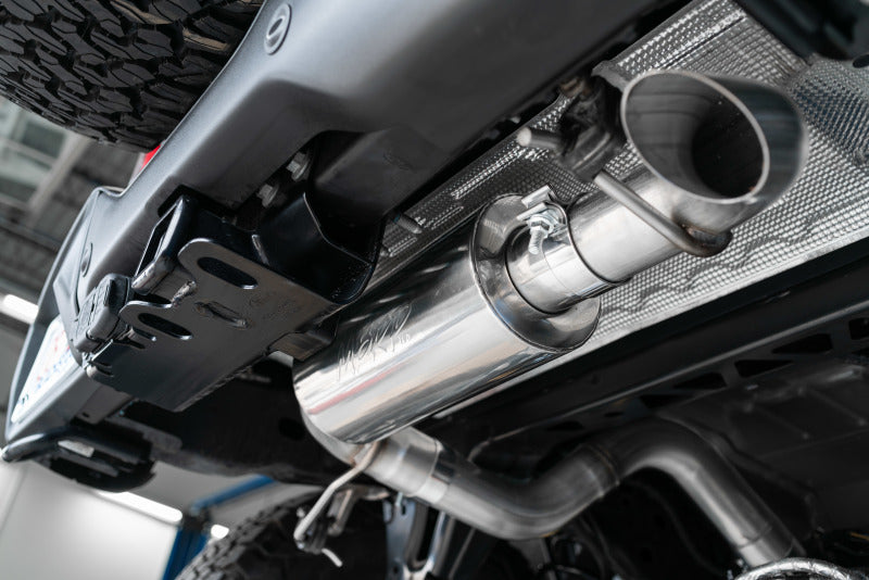 MBRP 21-Up Ford Bronco 2.3L/2.7L EcoBoost 2/4DR Acier aluminisé Échappement Cat-back à dégagement élevé