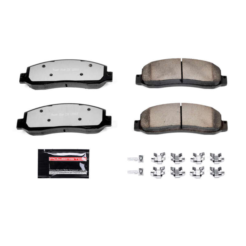 Power Stop 05-08 Ford F-250 Super Duty Plaquettes de frein avant Z36 pour camions et remorques avec accessoires